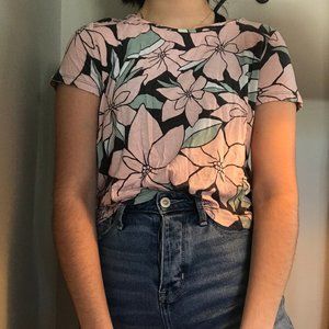 Aeropostale Floral Crop Top